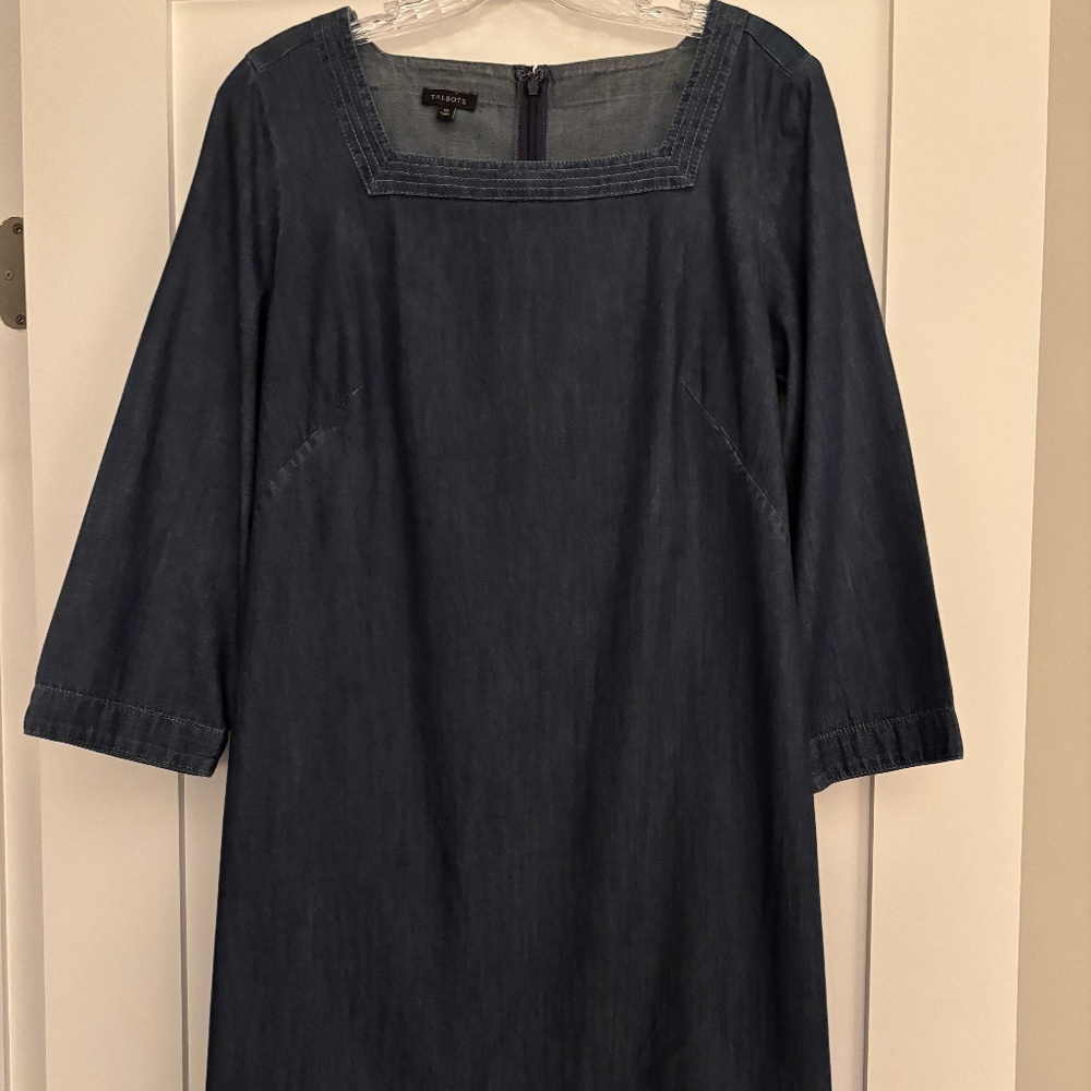 Talbots Denim Shift Dress